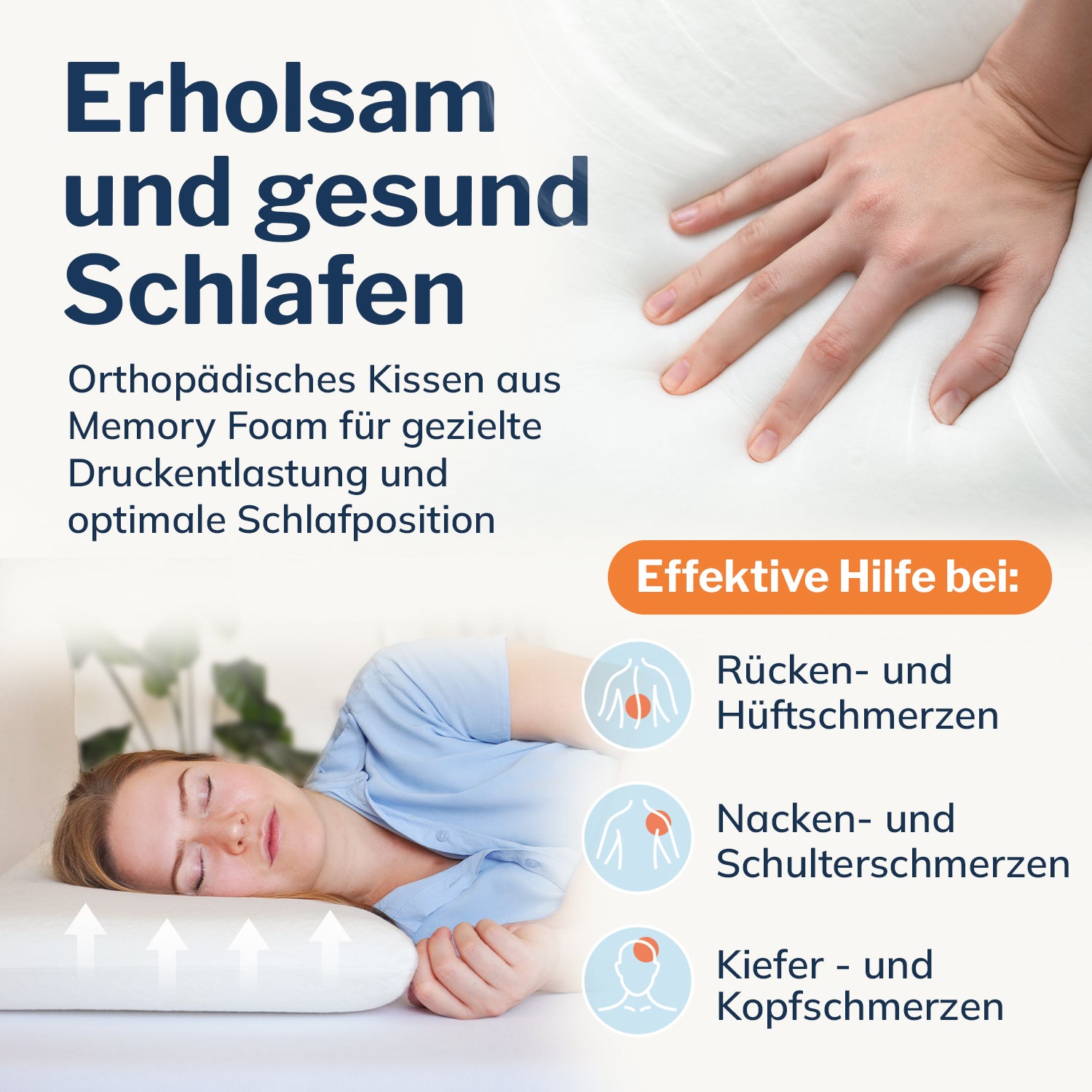 Orthopädisches Nackenkissen