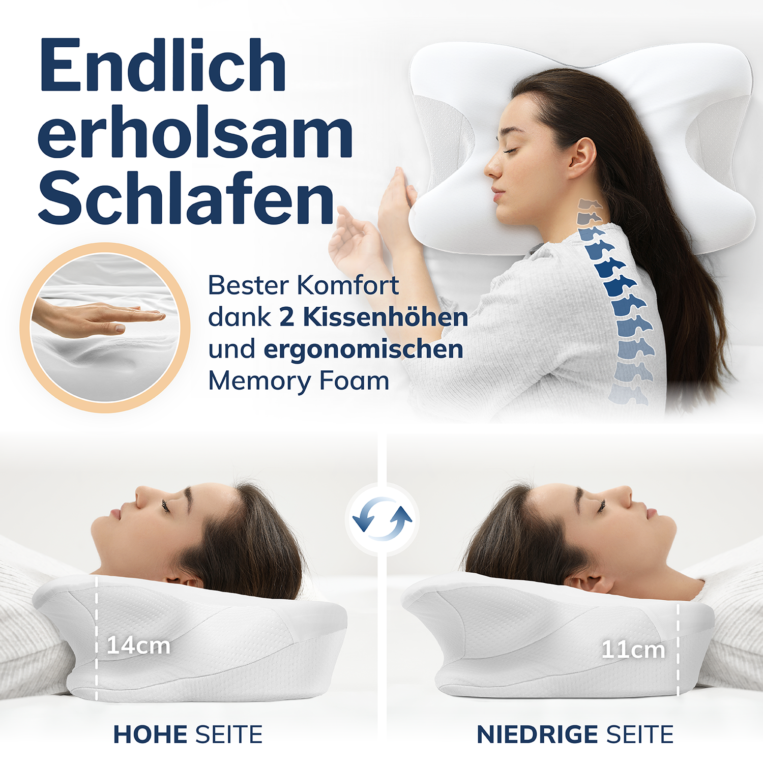 Orthopädisches Nackenkissen